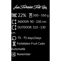 Auto Forbidden Fruit Cake - Advanced Seeds - INDICA samonakvétací semena - WWW.SEEDS-BANK.CZ JIHLAVA